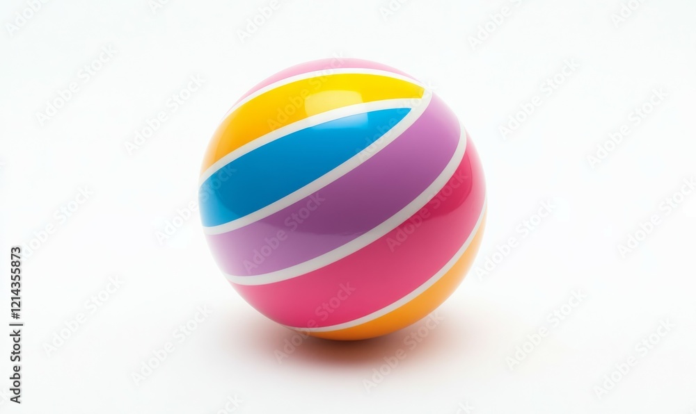 Colorful ball toy isolated on white background Colorful ball toy isolated on white background