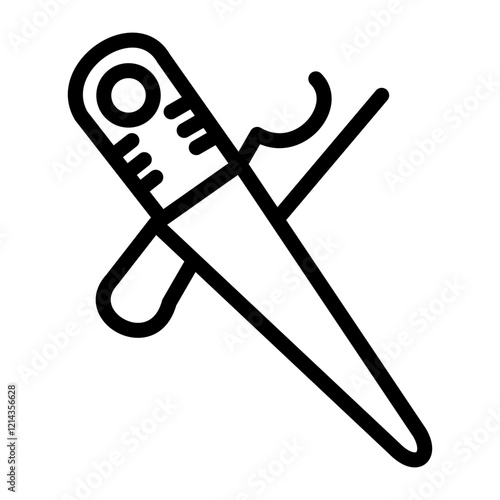 Sewing Tool Vector Design Icon Style