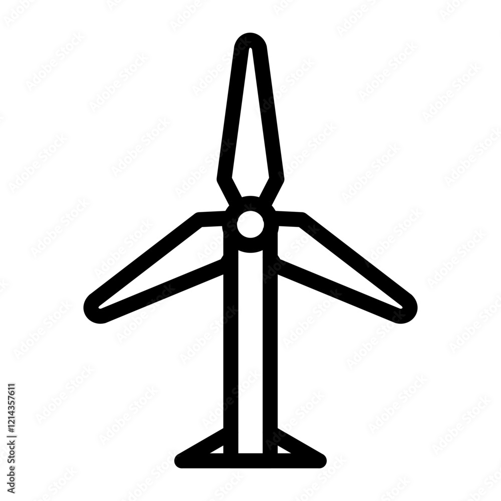 Windmill Vector Design Icon Style Windmill Vector Design Icon Style