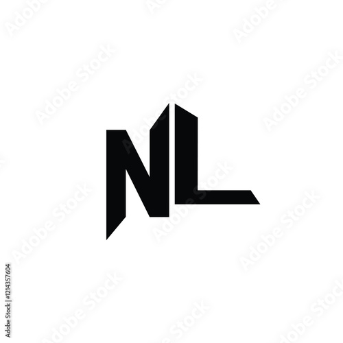 Free Download NL monogram logo design letter text name symbol monochrome logotype alphabet character simple logo - GFXLoad