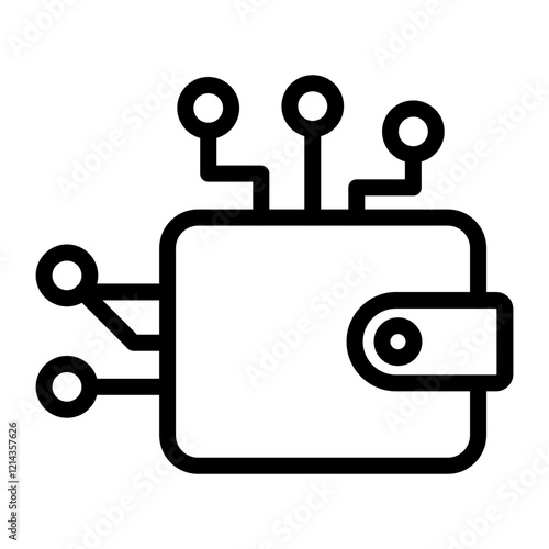 Digital Wallet Vector Design Icon Style