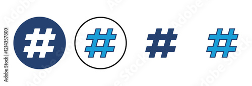 Hashtag icon vector. hashtag symbol