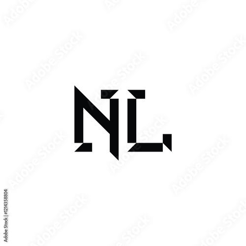 Free Download NL monogram logo design letter text name symbol monochrome logotype alphabet character simple logo - GFXLoad