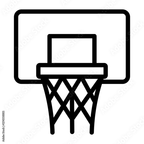 Basketball Hoop Vector Design Icon Style