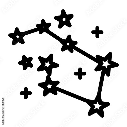 Big Dipper Vector Design Icon Style