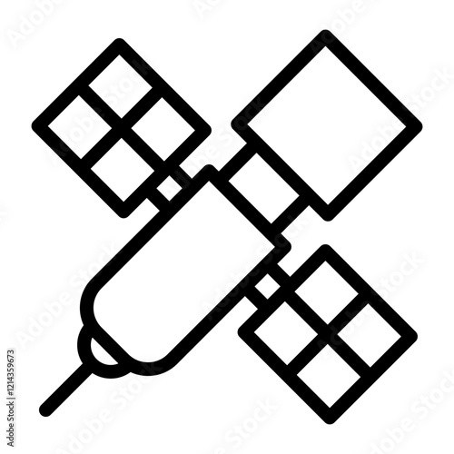 Hubble Telescope Vector Design Icon Style