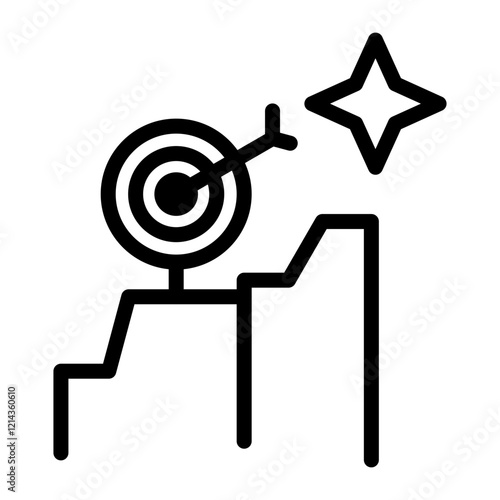 Marketing Goal Vector Design Icon Style