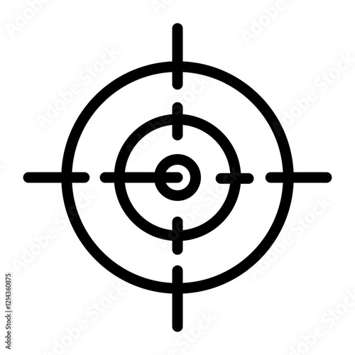 User Target Vector Design Icon Style