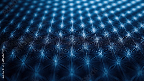 Abstract Blue Starburst Pattern