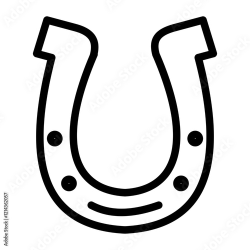 Horseshoe Vector Design Icon Style