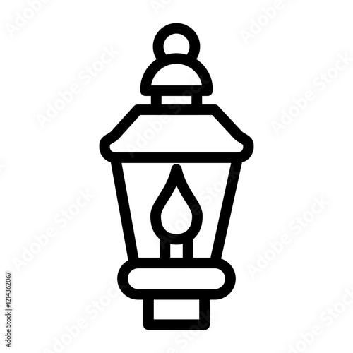 Lantern Vector Design Icon Style