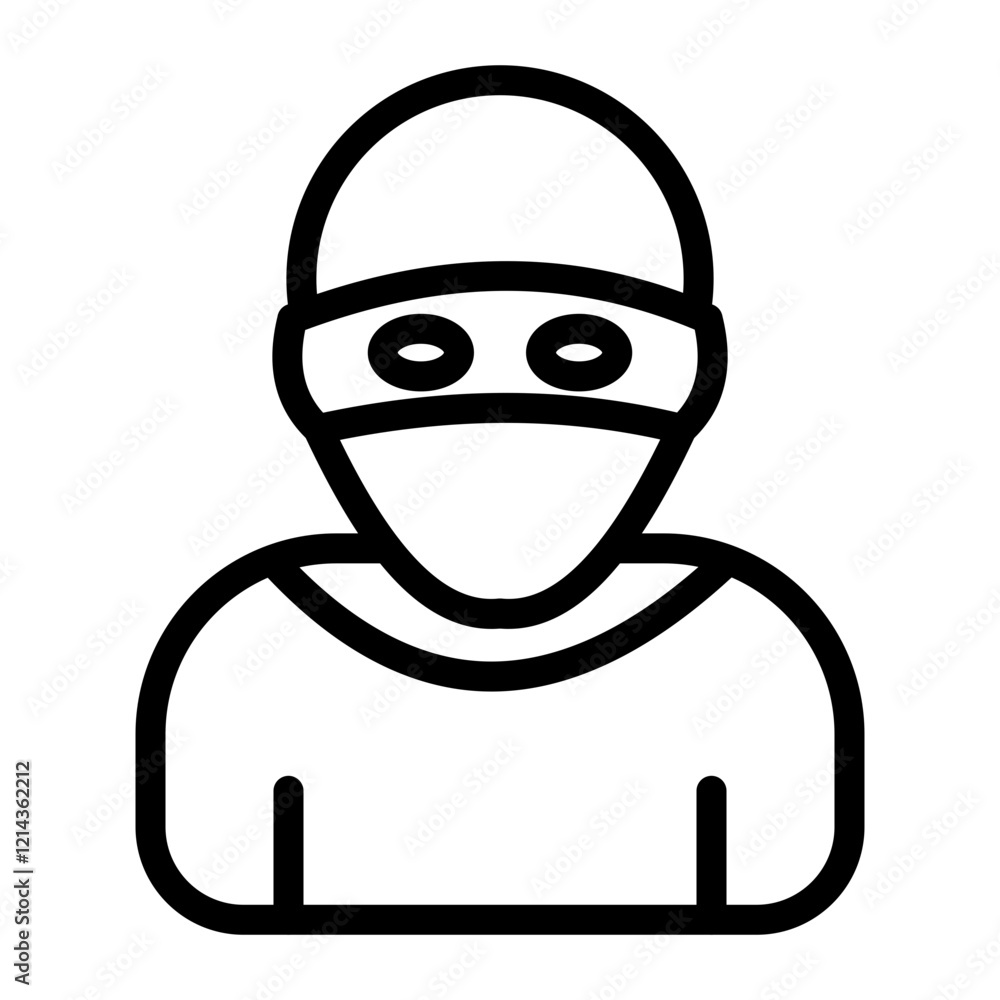 Bandit Vector Design Icon Style Bandit Vector Design Icon Style