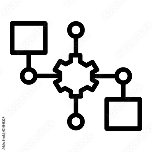Integration Vector Design Icon Style