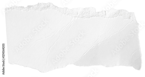 a white piece of paper on an isolated white background