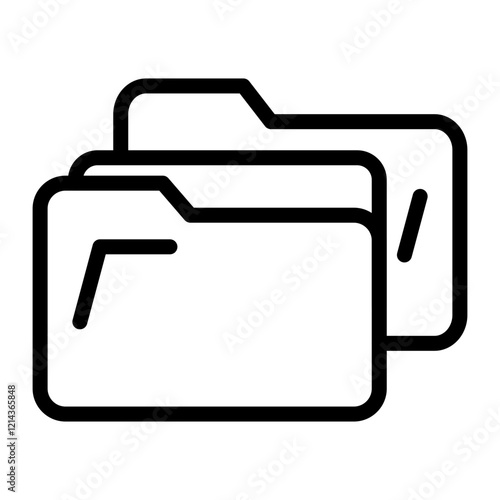 Folders Vector Design Icon Style