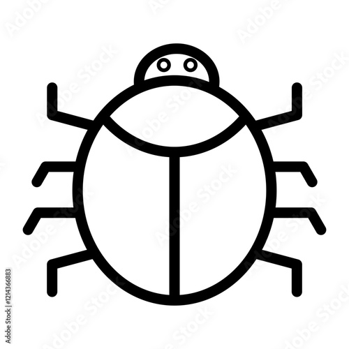 Bug Vector Design Icon Style