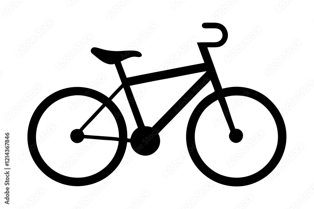 silhouette of a bicycle silhouette of a bicycle