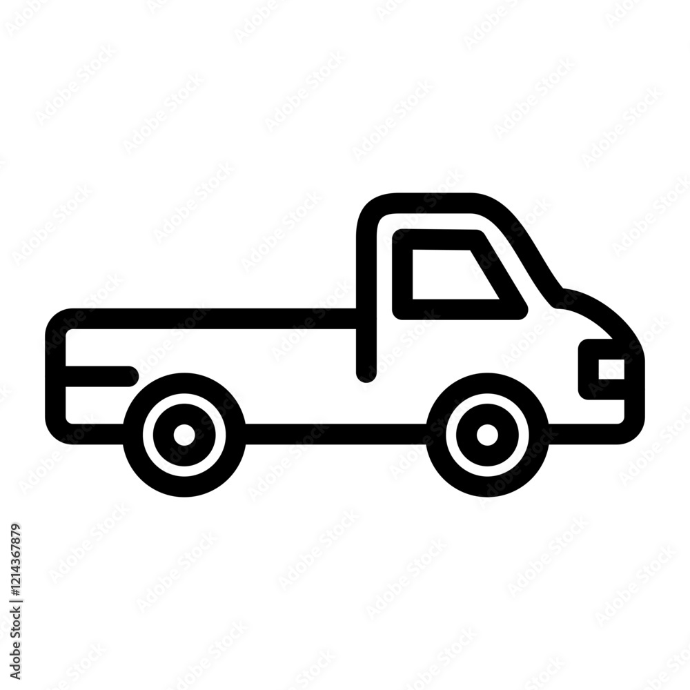 Pickup Truck Vector Design Icon Style Pickup Truck Vector Design Icon Style