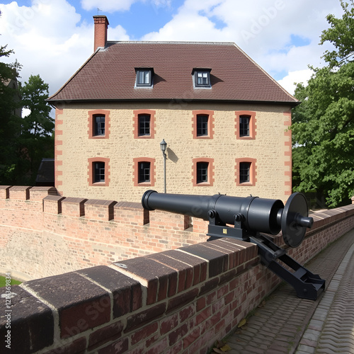 Festung Bourtange-Kanonenstellung auf einer der Bastionen photo