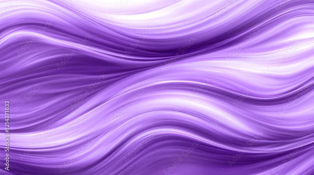 Fototapeta premium Abstract Lavender And Purple Background With Smooth Lines And Waves. Flowing Soft Gradient Color