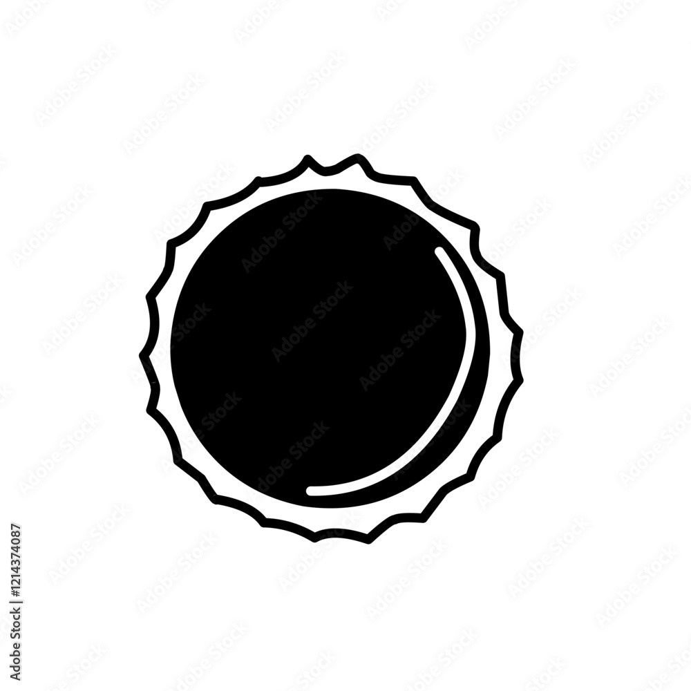 Crown caps silhouette vector Crown caps silhouette vector