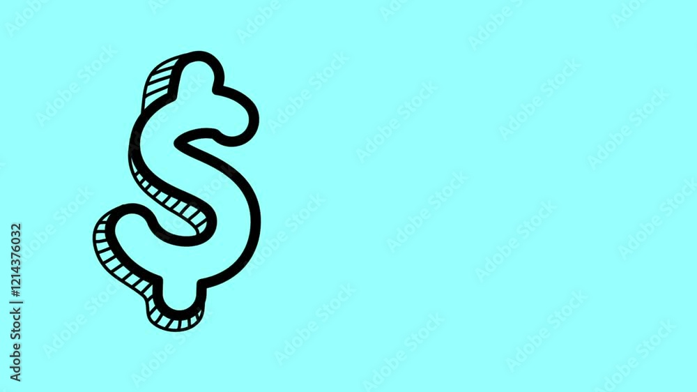 dollar icon animation signs concept for finance, investment dollar icon animation signs concept for finance, investment
