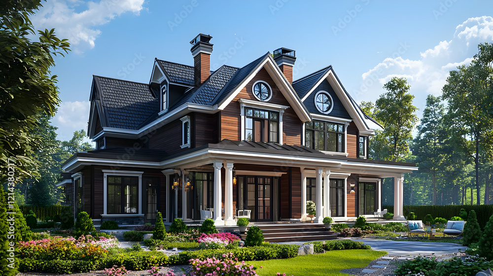 Luxury Home Design: Exterior Views & Landscaping Details Luxury Home Design: Exterior Views & Landscaping Details