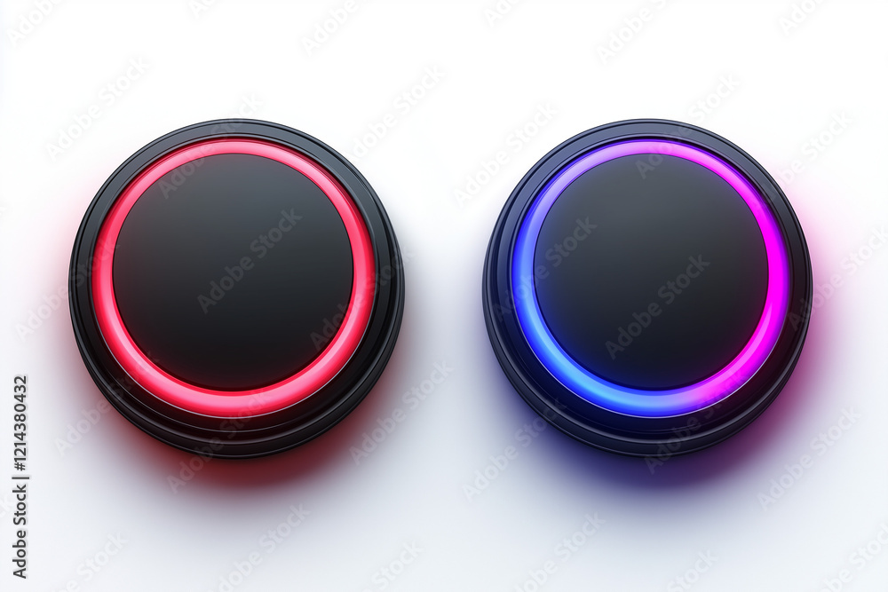 Switch element button for light or dark theme. Digital toggle symbol. Day night mode icon for application. Indicator for smartphone. Frontend control realistic vector illustration on white background. Switch element button for light or dark theme. Digital toggle symbol. Day night mode icon for application. Indicator for smartphone. Frontend control realistic vector illustration on white background.