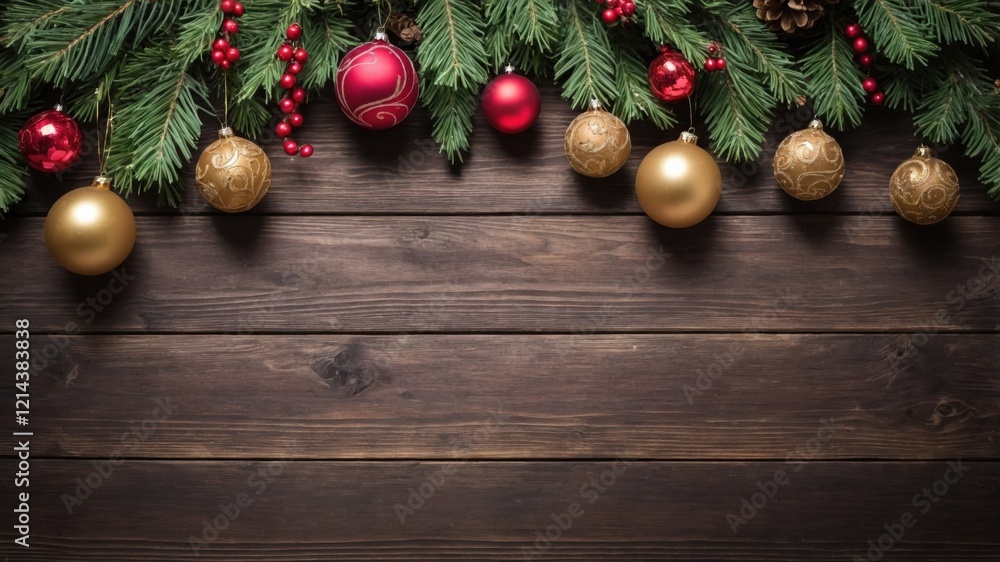 Rustic Wood and Snowflake Background Rustic Wood and Snowflake Background