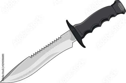 Survival Tool Knife vector Illustration 