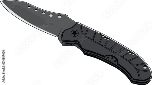 Survival Tool Knife vector Illustration 