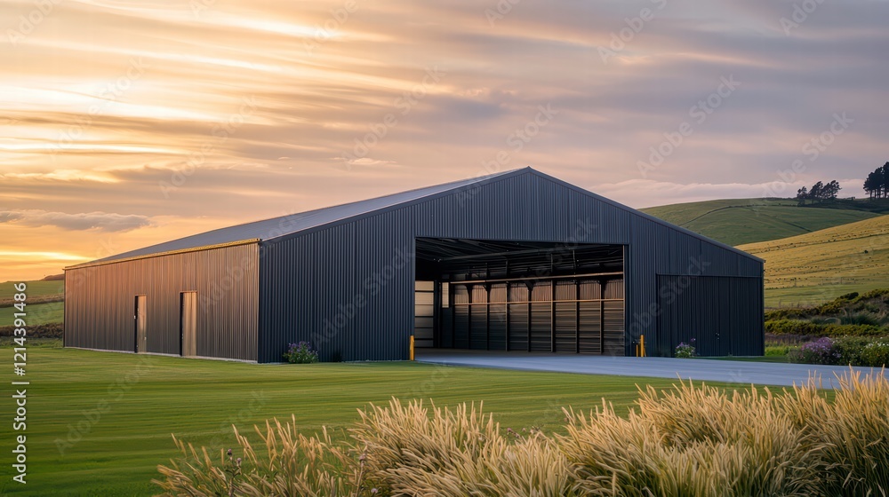 Obraz premium Farm warehouse