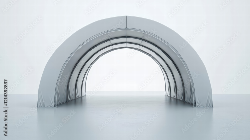 Obraz premium Arched fabric hangar