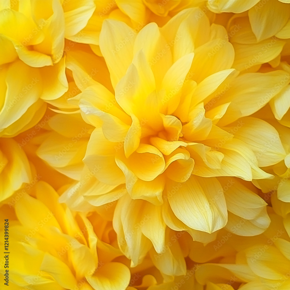 Yellow dahlia flowers with vibrant petals in a soft closeup composition Yellow dahlia flowers with vibrant petals in a soft closeup composition