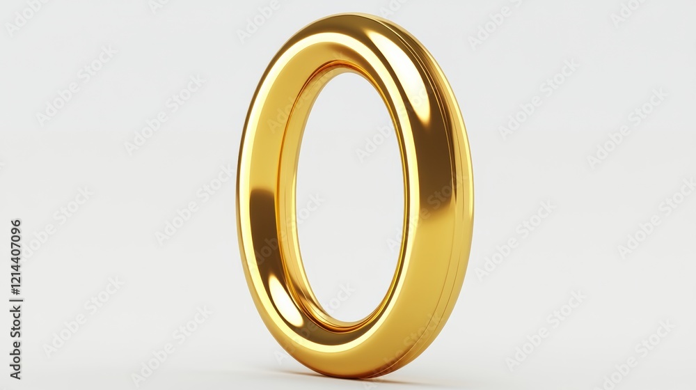 Polished golden torus knot rotating on a white background, perfect for illustrations related to precious metals, jewelry, or abstract concepts Polished golden torus knot rotating on a white background, perfect for illustrations related to precious metals, jewelry, or abstract concepts