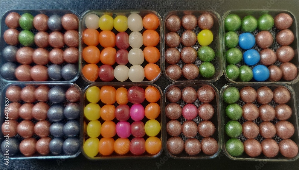 The enchanting beauty of candies in minimalism. The enchanting beauty of candies in minimalism.