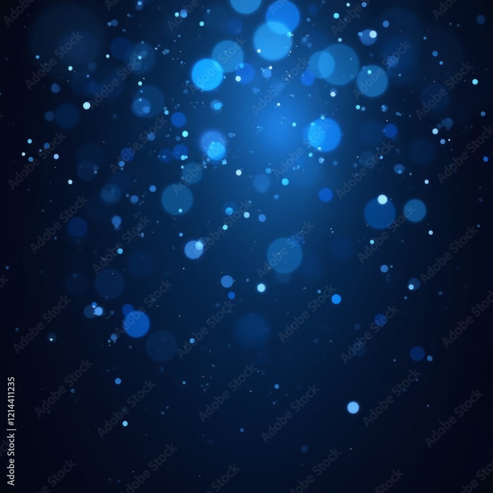 Shimmering Blue Bokeh Sparkles Shimmering Blue Bokeh Sparkles