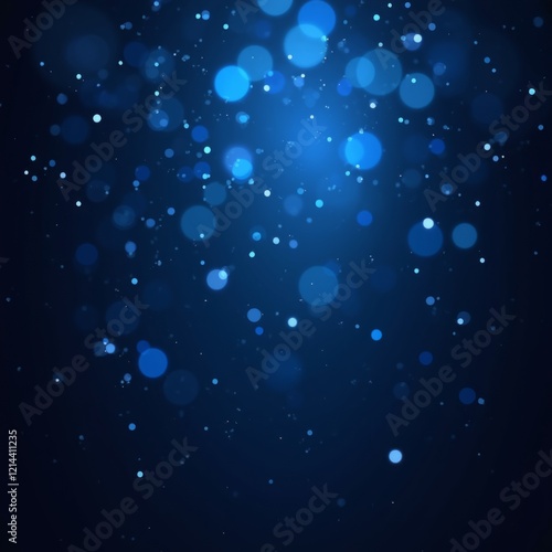 Wallpaper Mural Shimmering Blue Bokeh Sparkles Torontodigital.ca