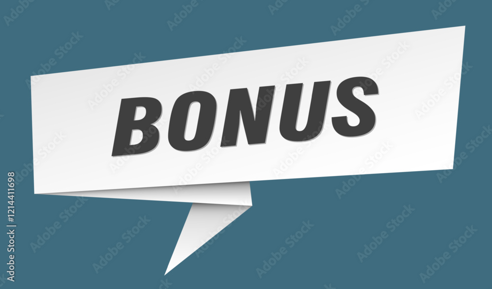 bonus banner. bonus speech bubble, label, sticker, sign template bonus banner. bonus speech bubble, label, sticker, sign template