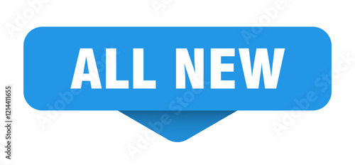 all new sticker. all new sign on transparent background