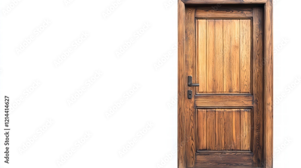 Rustic Wooden Door: A classic, rustic wooden door with vertical panels and a simple design, perfect for adding a touch of old-world charm to any setting. Rustic Wooden Door: A classic, rustic wooden door with vertical panels and a simple design, perfect for adding a touch of old-world charm to any setting.