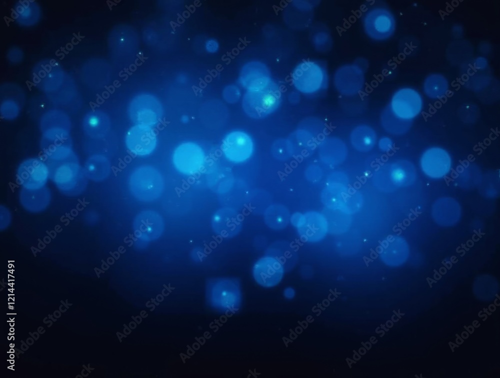 Shimmering Blue Bokeh Sparkles Shimmering Blue Bokeh Sparkles