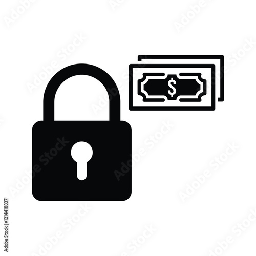 Money lock icon