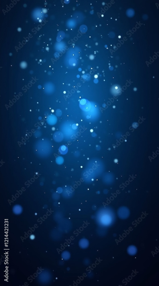 Shimmering Blue Bokeh Sparkles Shimmering Blue Bokeh Sparkles