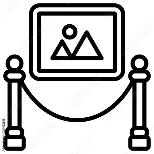 Exhibition  Icon Element For Design Graphic