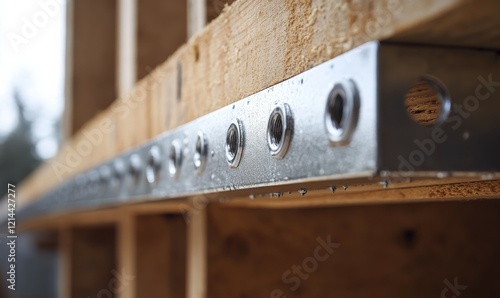 Connector plates for wooden trusses and joists with hot-dipped galvanized finish photo