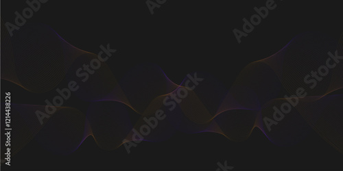 Wavy mixed multicolored lines with beautiful background for wallpaper or banner