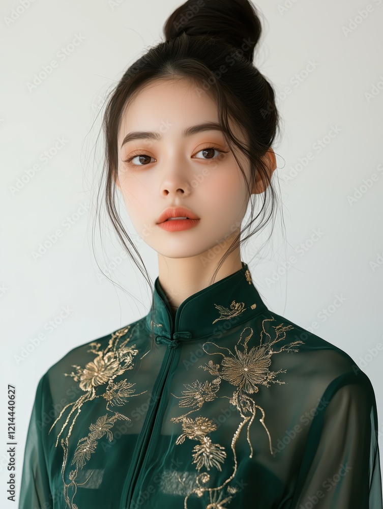 Chinese new year celebration elegant qipao and cheongsam styles indoor setting fashion photography cultural essence Chinese new year celebration elegant qipao and cheongsam styles indoor setting fashion photography cultural essence