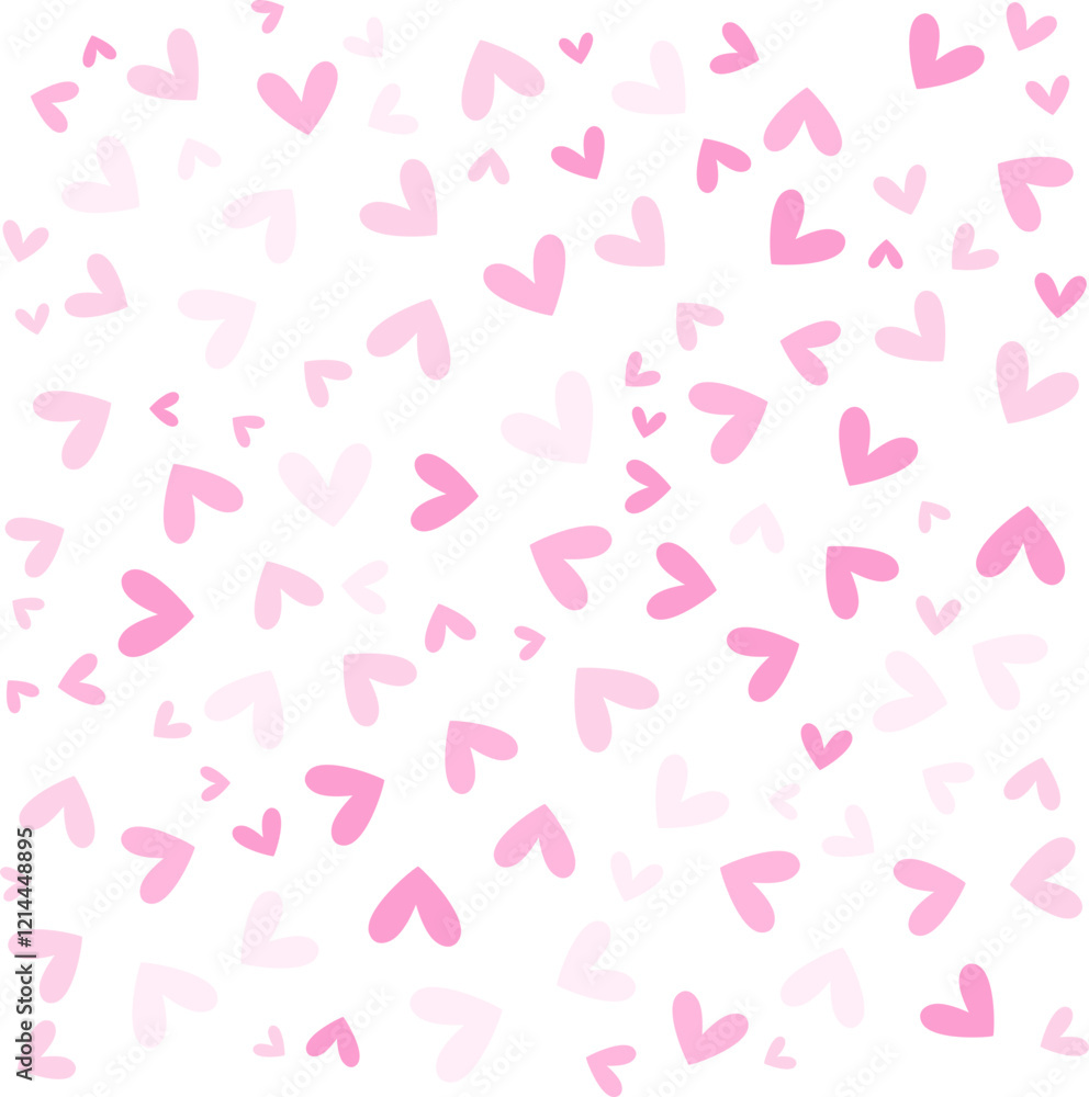 Valentine's Day Hearts Seamless Pattern Valentine's Day Hearts Seamless Pattern