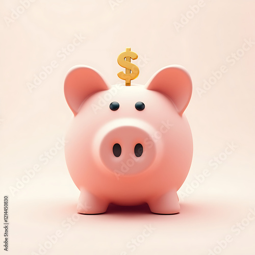 pink piggy bank